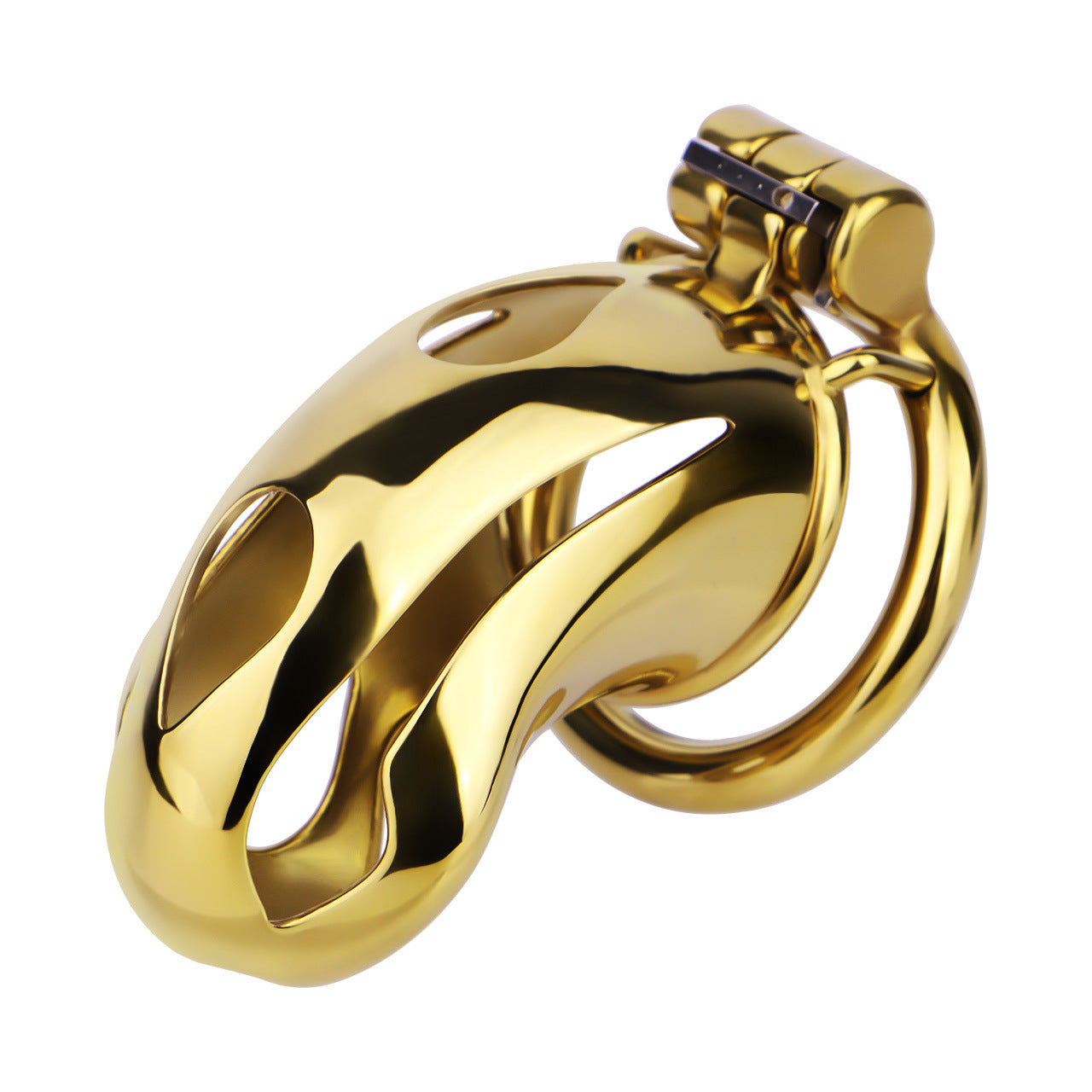 Gold Metal Cock Lock Cobra Cage – Small to Large