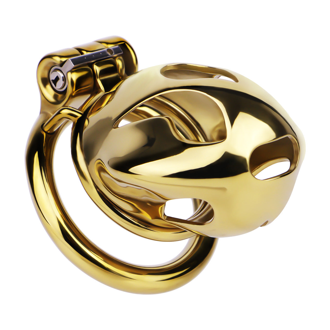 Gold Metal Cock Lock Cobra Cage – Small to Large