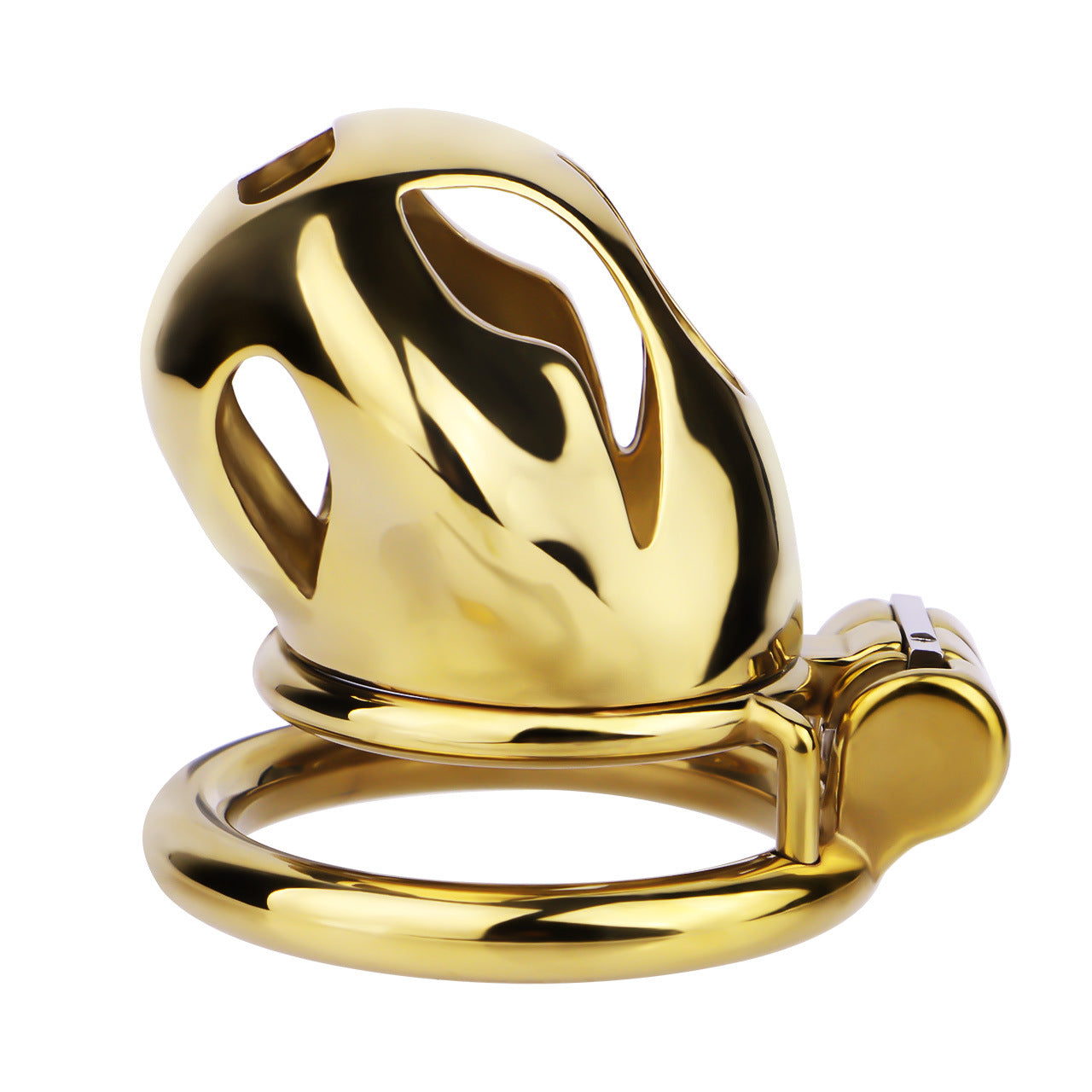 Gold Metal Cock Lock Cobra Cage – Small to Large