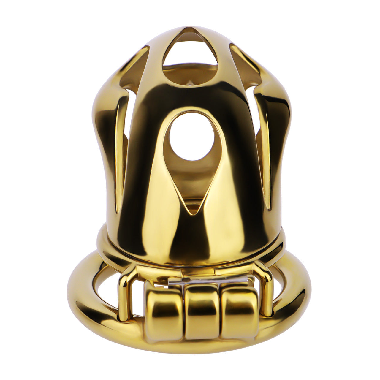 Gold Metal Cock Lock Cobra Cage – Small to Large