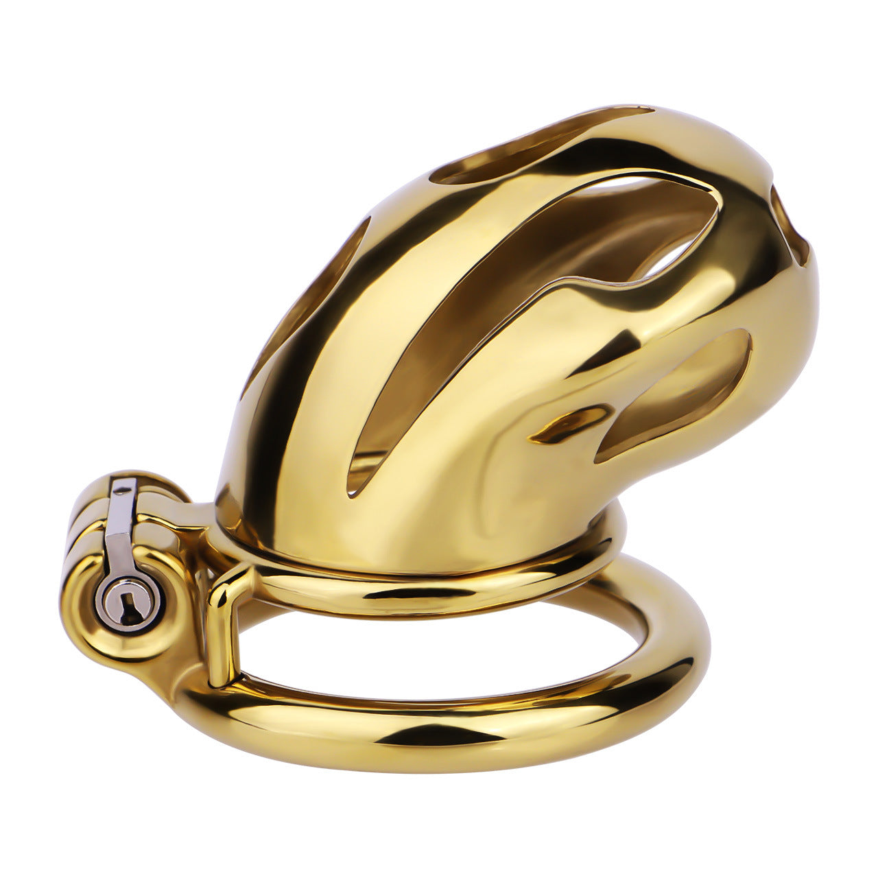 Gold Metal Cock Lock Cobra Cage – Small to Large