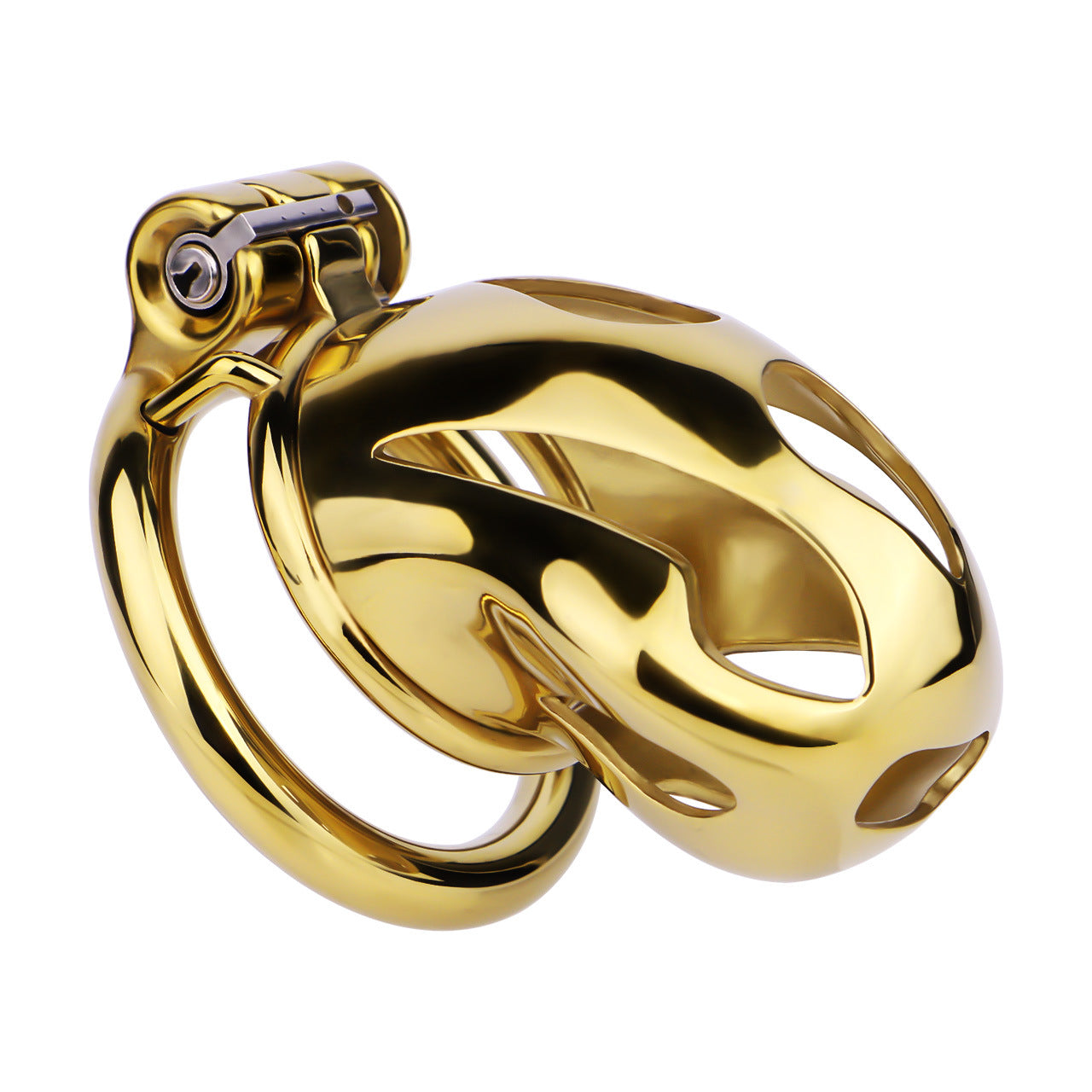 Gold Metal Cock Lock Cobra Cage – Small to Large