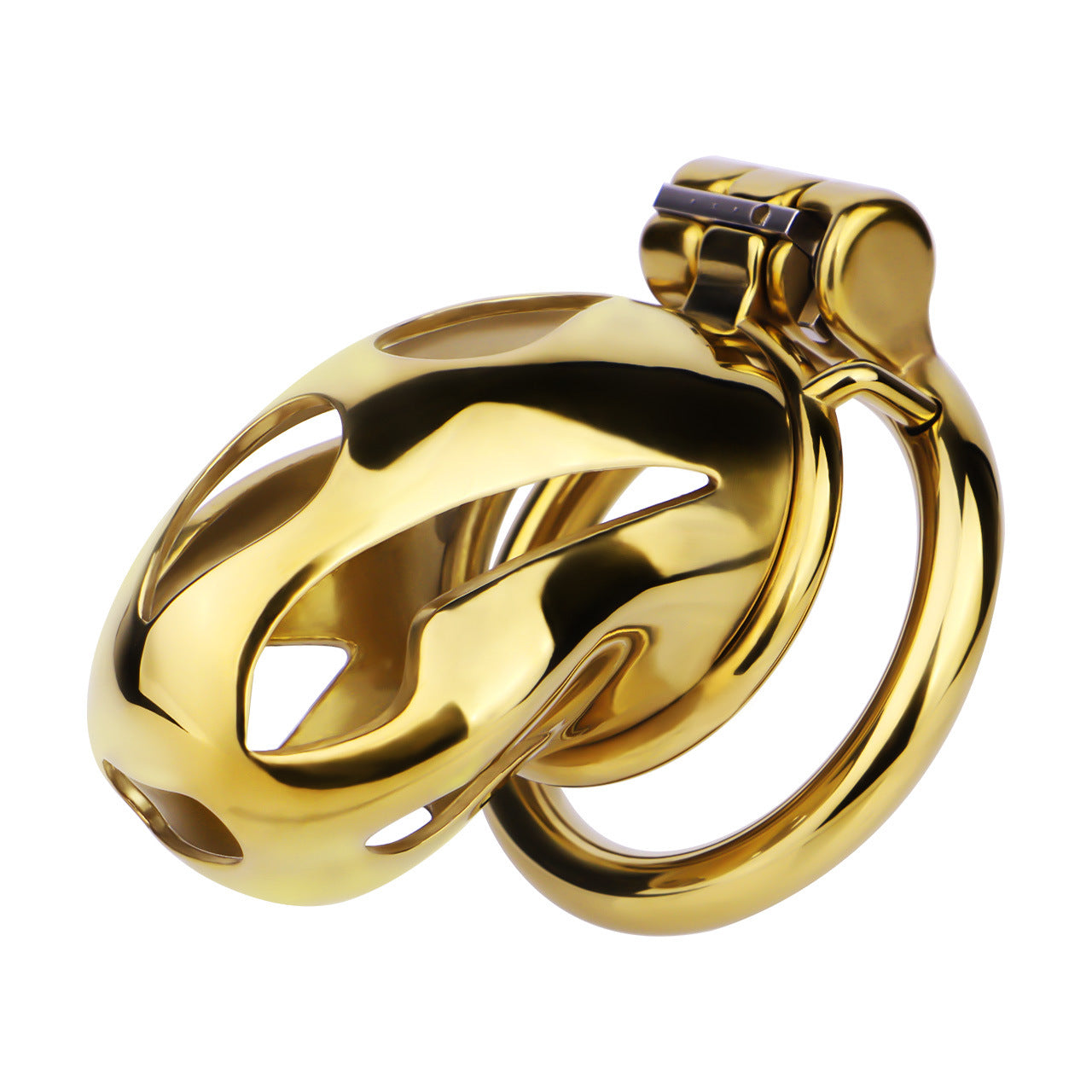 Gold Metal Cock Lock Cobra Cage – Small to Large