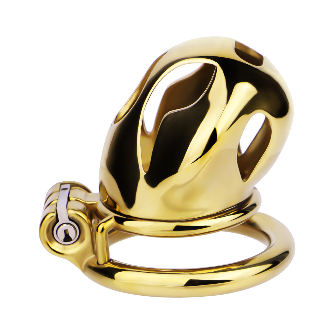 Gold Metal Cock Lock Cobra Cage – Small to Large