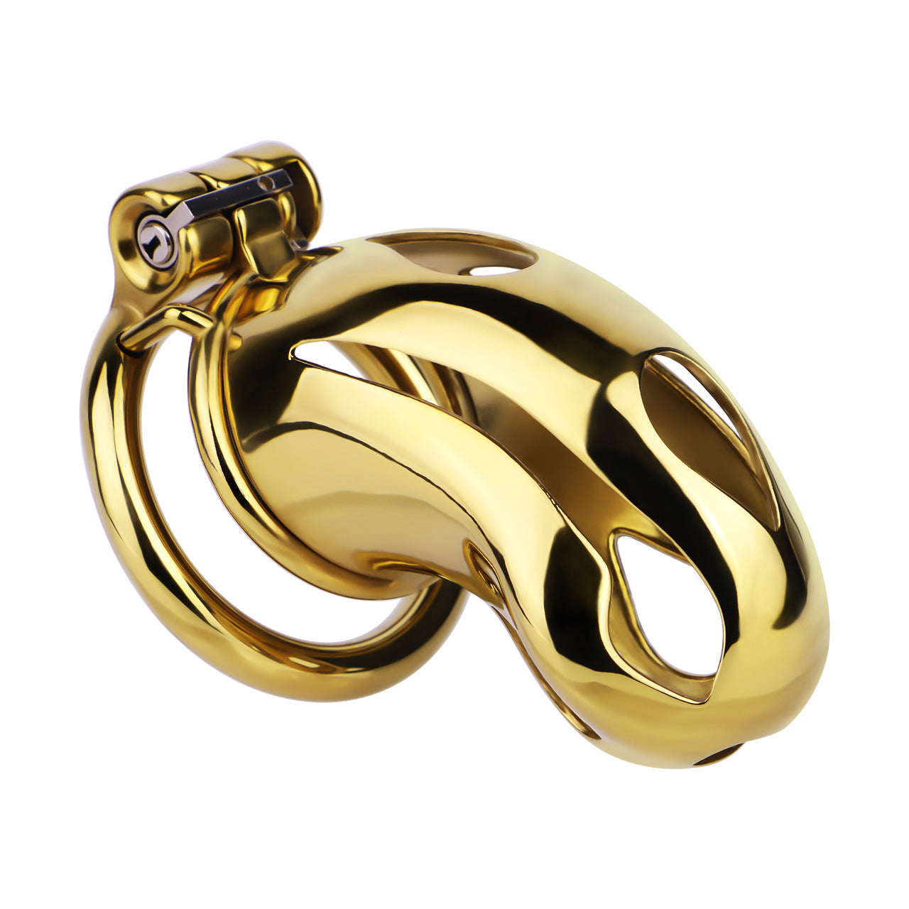 Gold Metal Cock Lock Cobra Cage – Small to Large