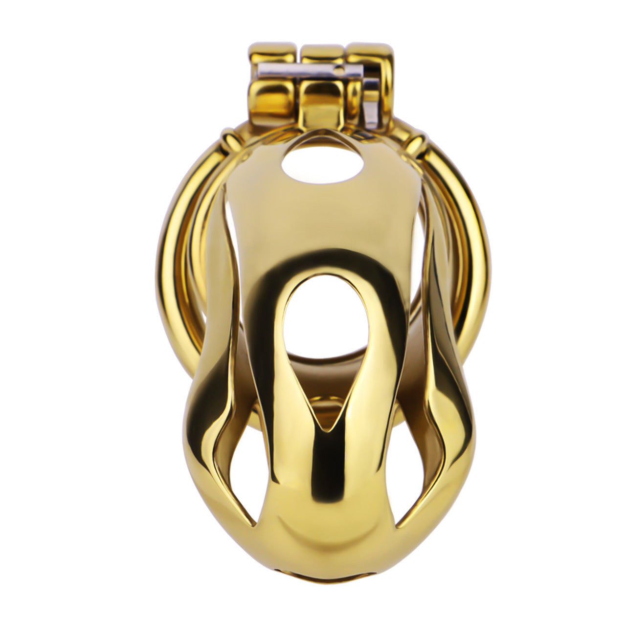 Gold Metal Cock Lock Cobra Cage – Small to Large