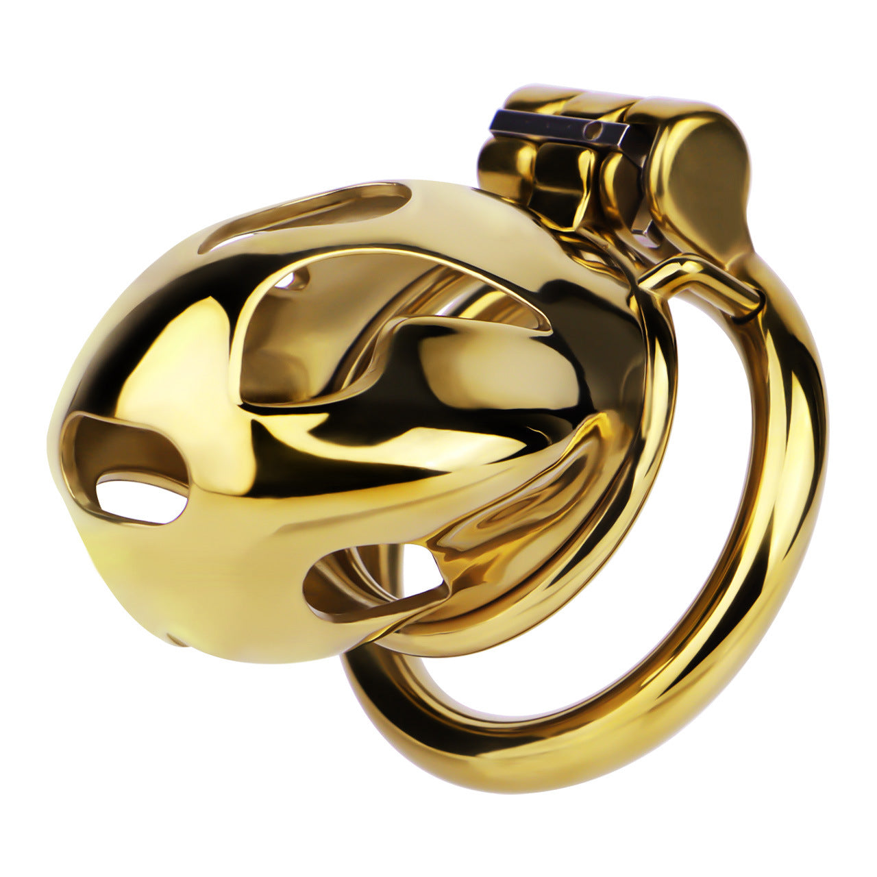 Gold Metal Cock Lock Cobra Cage – Small to Large