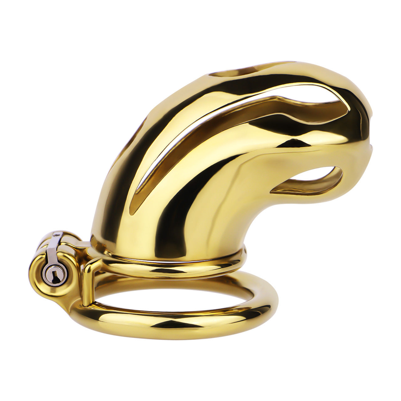 Gold Metal Cock Lock Cobra Cage – Small to Large