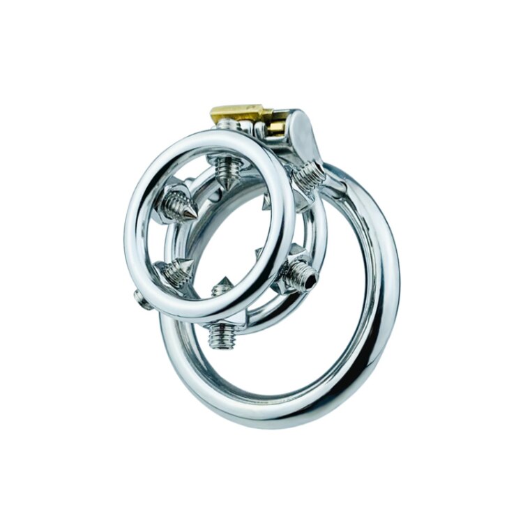 Stainless Steel Spiked Penis Ring Cage Male Chastity Device Super Tiny Cock Ring For Men Chastity Punishment Training