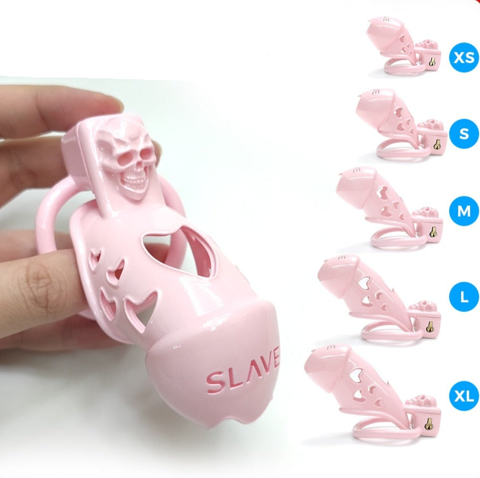 Cute Pink Heart Chastity Cage For Sissy Sex Slave 3D Printed Cock Cage Femboy Ladyboy