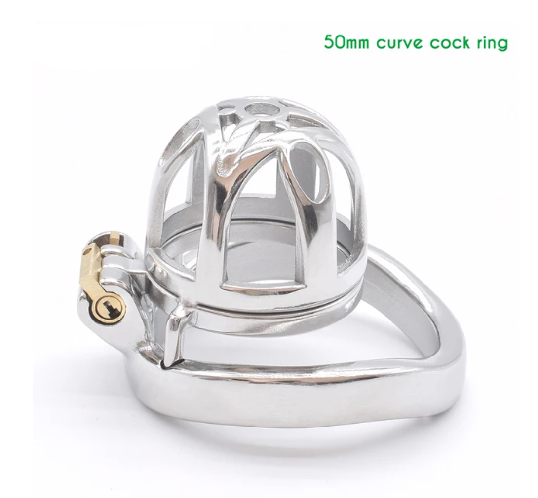 Tiny Metal Chastity Cage with Urine Hole Durable Stainless Steel Small Cock Cage For Men