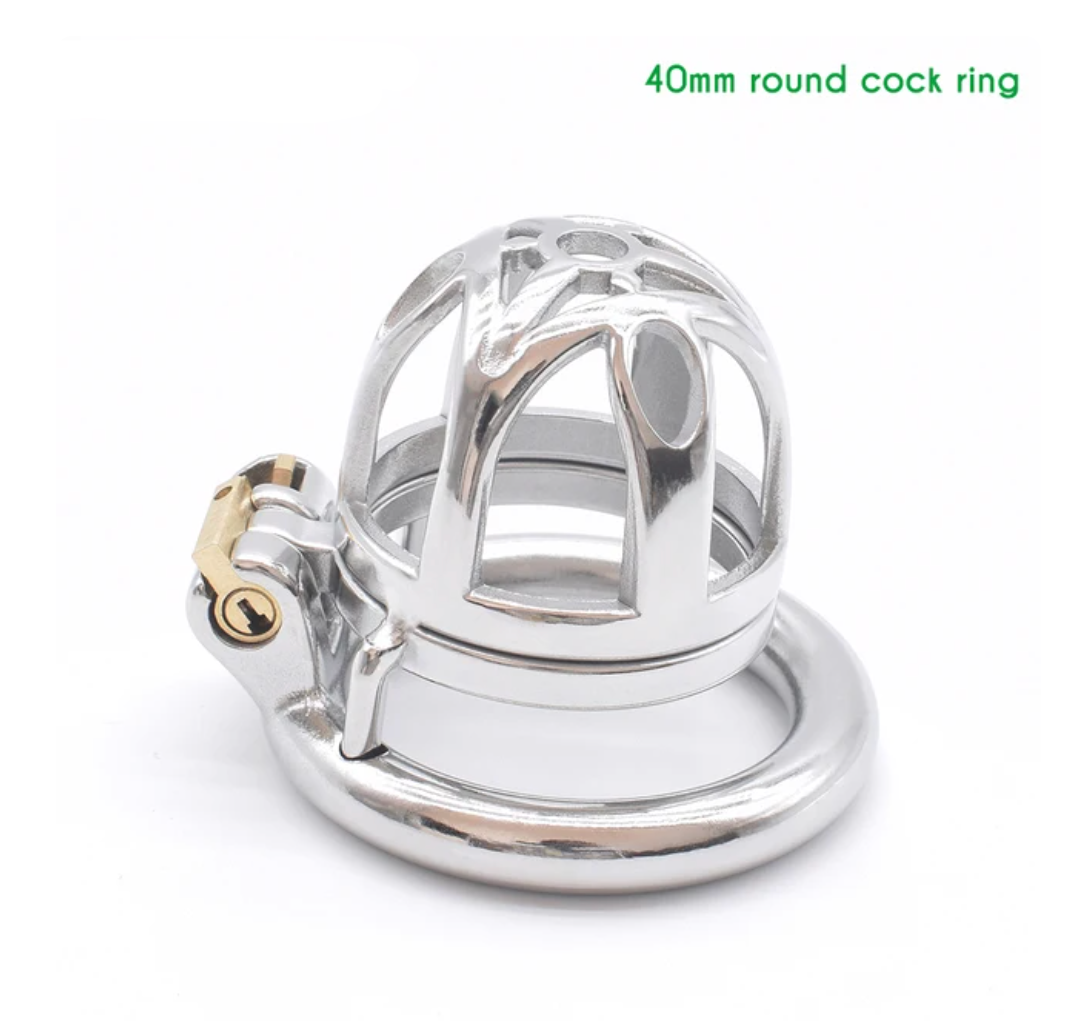 Tiny Metal Chastity Cage with Urine Hole Durable Stainless Steel Small Cock Cage For Men