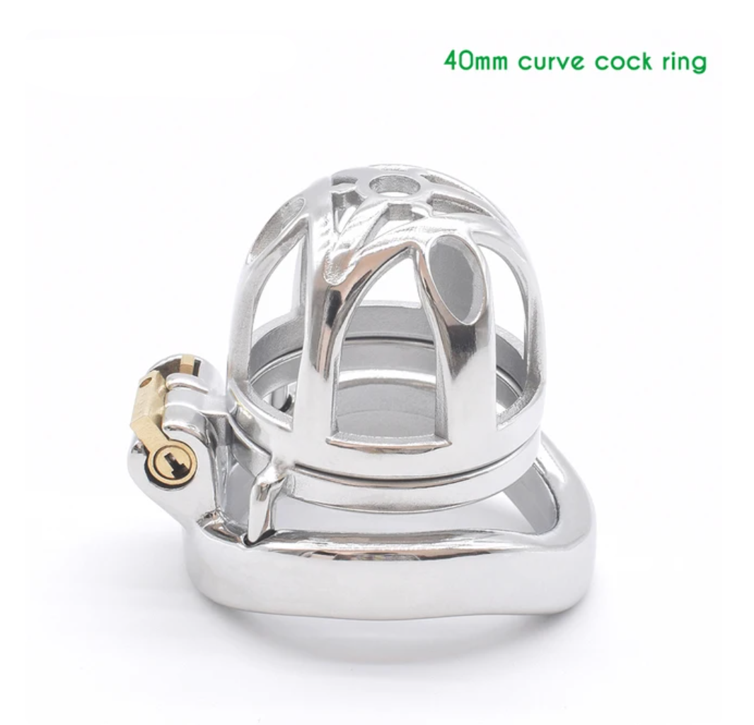 Tiny Metal Chastity Cage with Urine Hole Durable Stainless Steel Small Cock Cage For Men