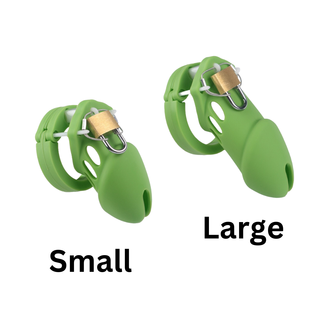 Green Long/Short Soft Silicone Chastity Cage Best Comfortable Cock Cage BDSM Humiliation