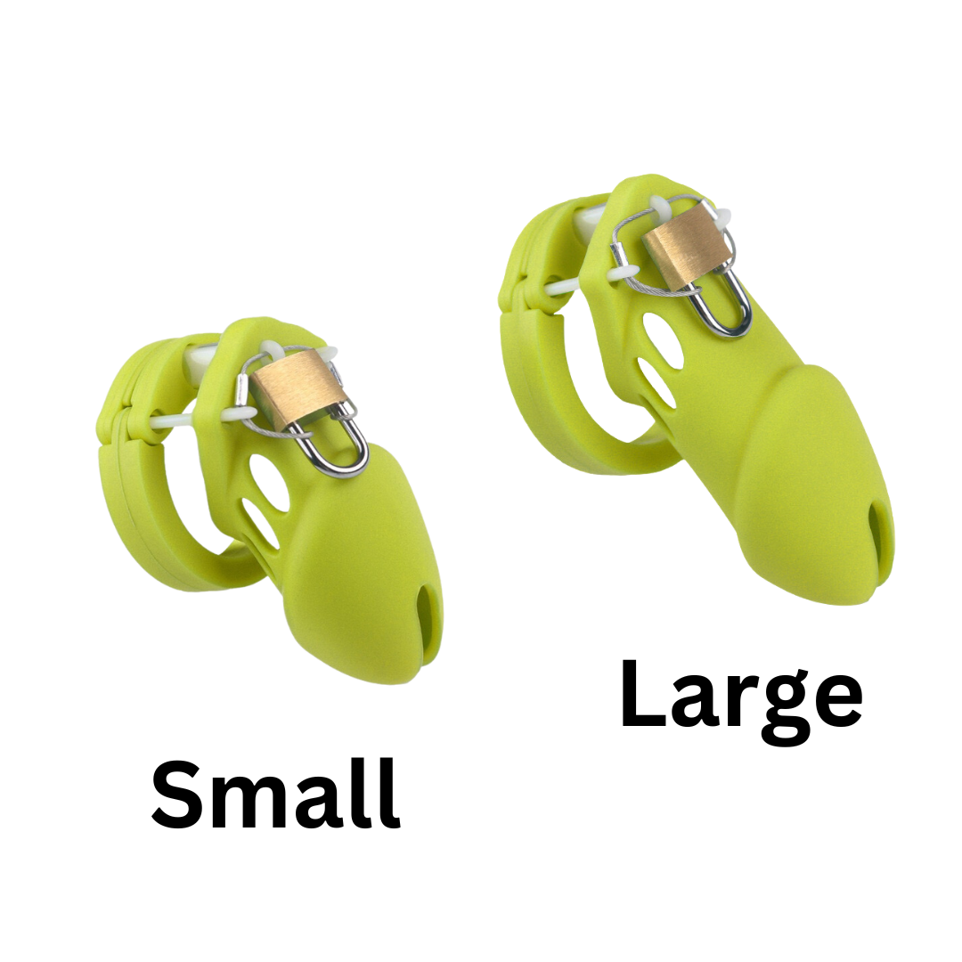 Green Long/Short Soft Silicone Chastity Cage Best Comfortable Cock Cage BDSM Humiliation