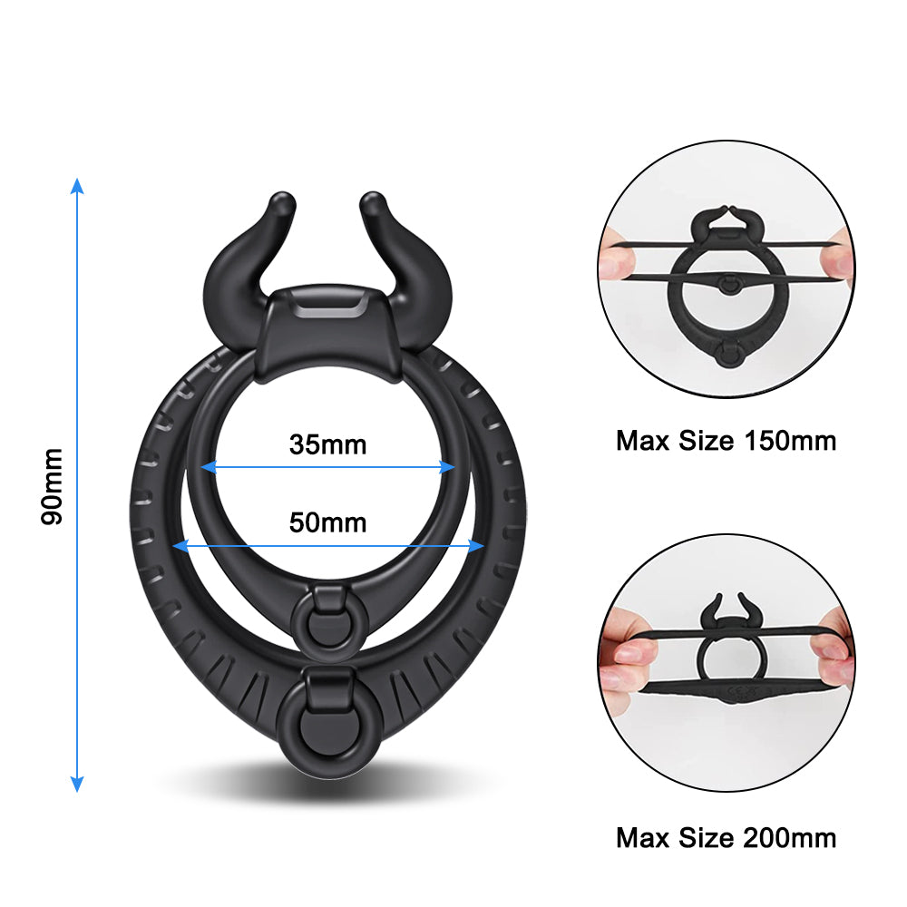 Soft Silicone Penis Ring For Men Lightweight and Waterproof Tiny Chastity Cage Penis Lock