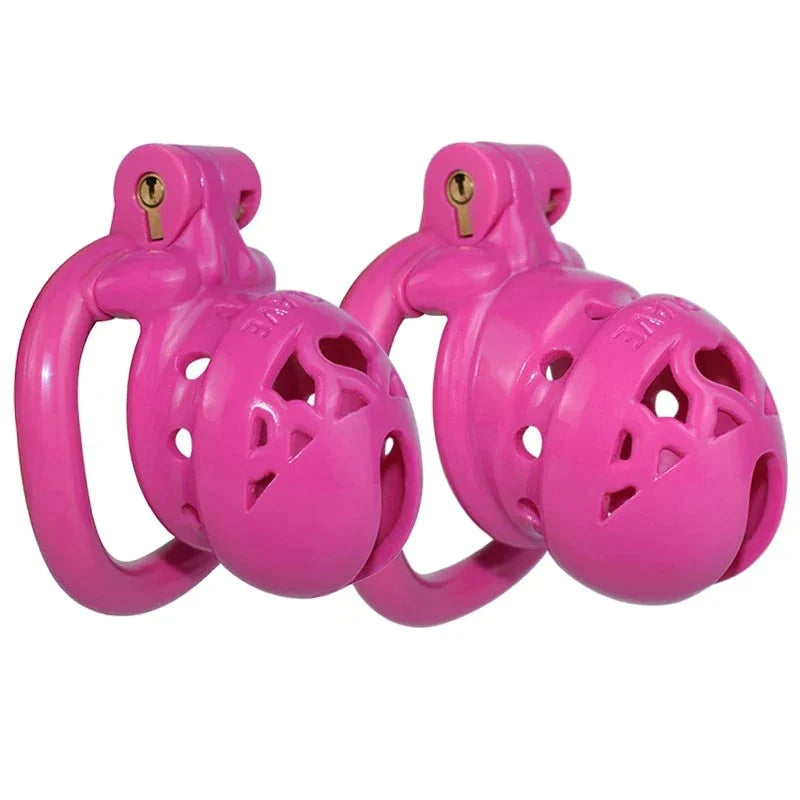 5 Colors Long/Short 3D Printed Chastity Cage with 4 Penis Rings Sex Slave Plastic Cock Cage For Men