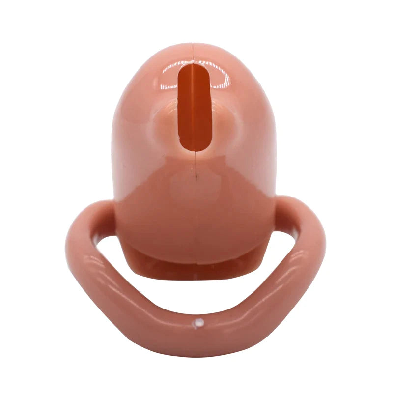 Dolphin Plastic Chastity Cage with 4 Penis Rings Lightweight Cock Cage Set - Pink/Green/Black/Nude/Transparent