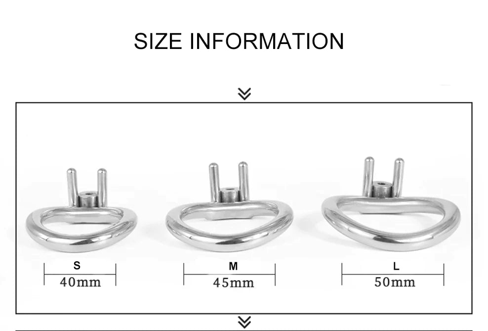 Small Flat Clit Chastity Cage with Metal Urethral Catheter Sissy Micro Cock Cage Chastity Device