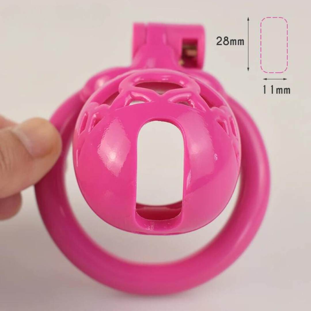 5 Colors Long/Short 3D Printed Chastity Cage with 4 Penis Rings Sex Slave Plastic Cock Cage For Men