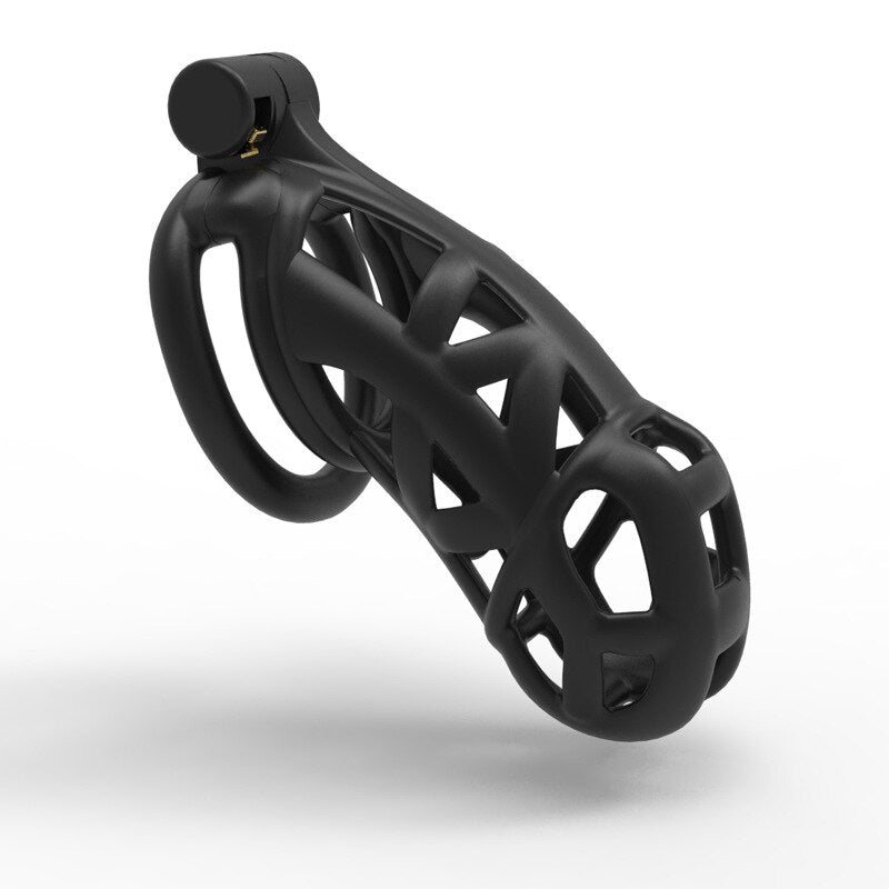 3D Printed Black Mamba Chastity Cage For Men BDSM lightweight cobra cock cage