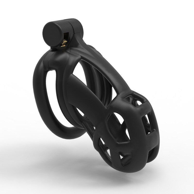 3D Printed Black Mamba Chastity Cage For Men BDSM lightweight cobra cock cage