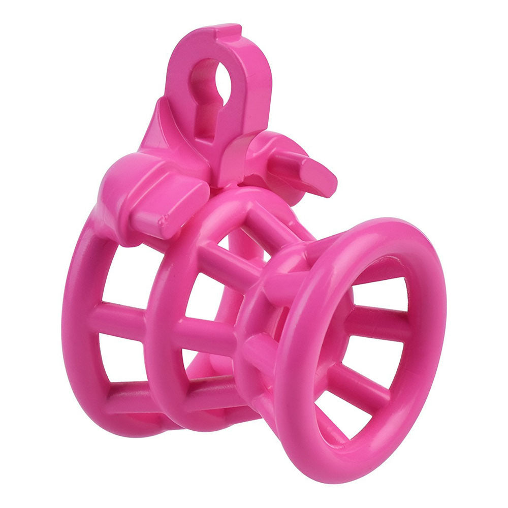 Black/Pink/White 3D Printed Negative Chastity Cage Set Small Inverted Cock Cage For Men