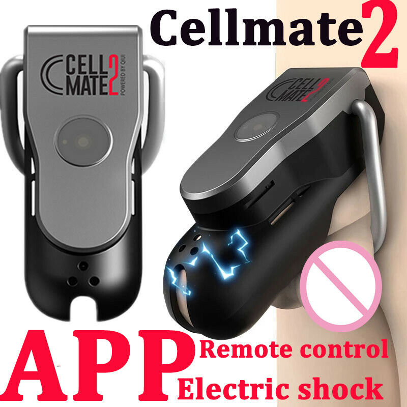 Cellmate 1&2 Electric Shock Male Chastity Device APP Remote Control Vibrating Chastity Cage