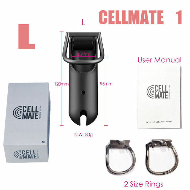 Cellmate 1&2 Electric Shock Male Chastity Device APP Remote Control Vibrating Chastity Cage