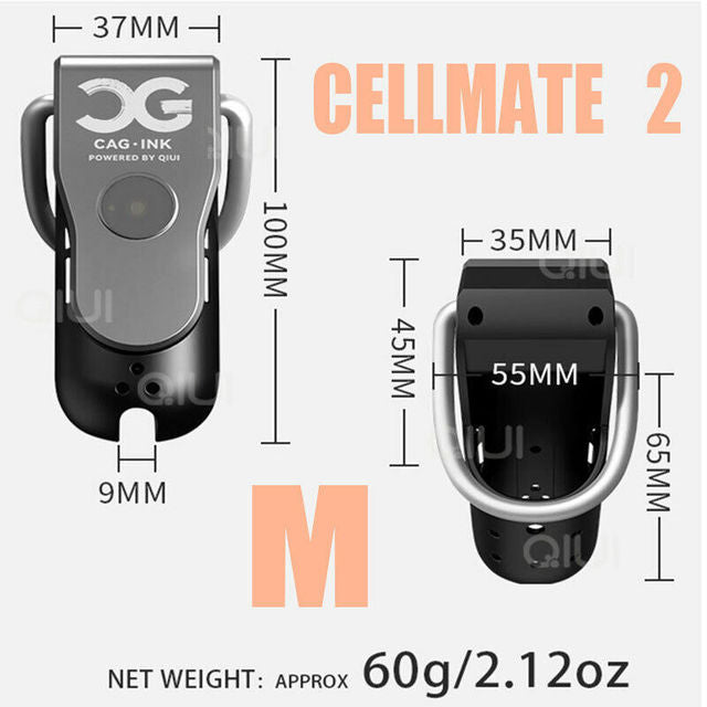 Cellmate 1&2 Electric Shock Male Chastity Device APP Remote Control Vibrating Chastity Cage