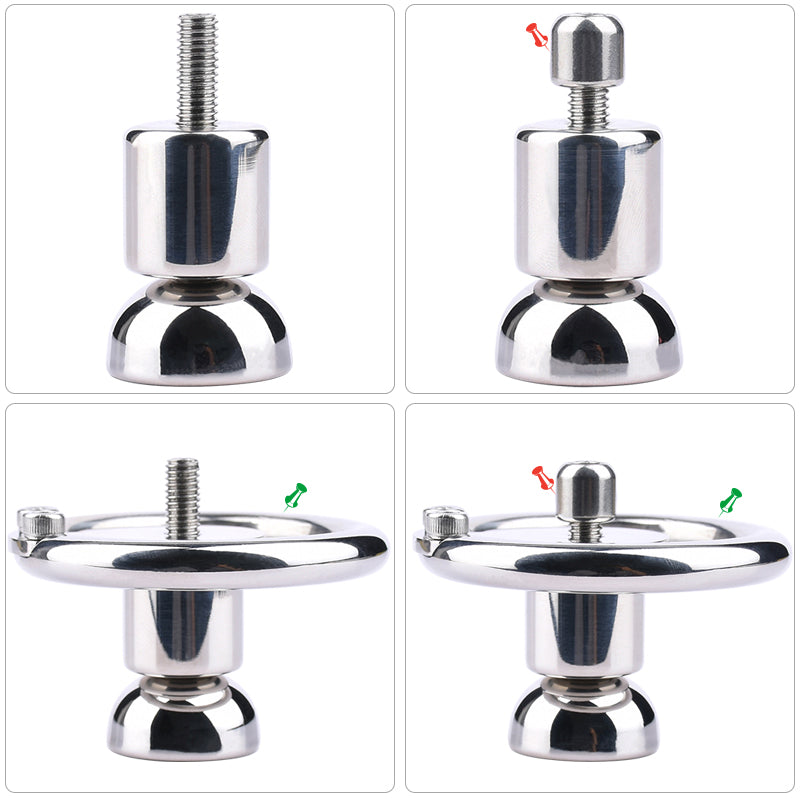 Micro Inverted Chastity Cage with Metal Cylinder Plug Super Small Negative Cock Cage Male Chastity Device