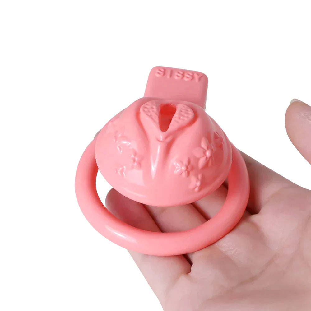 Small Clit Chastity Cage For Sissy 3D-Printed Vaginal shape Clitoris Cock Cage Crossdresser Ladyboy Femboy