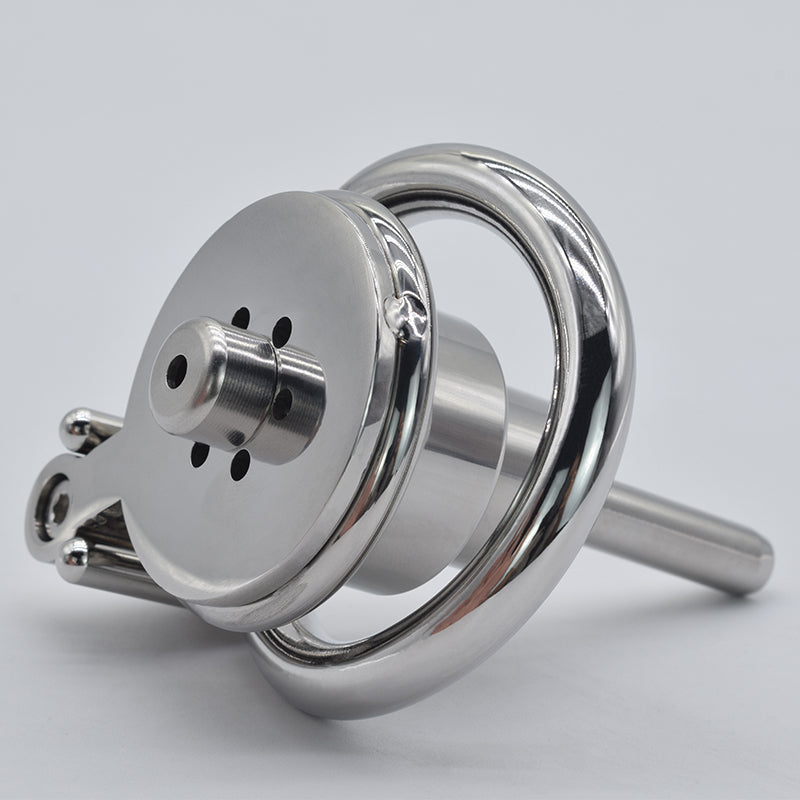 Negative Inverted Chastity Cage with Removable Metal Urethral Catheter ...