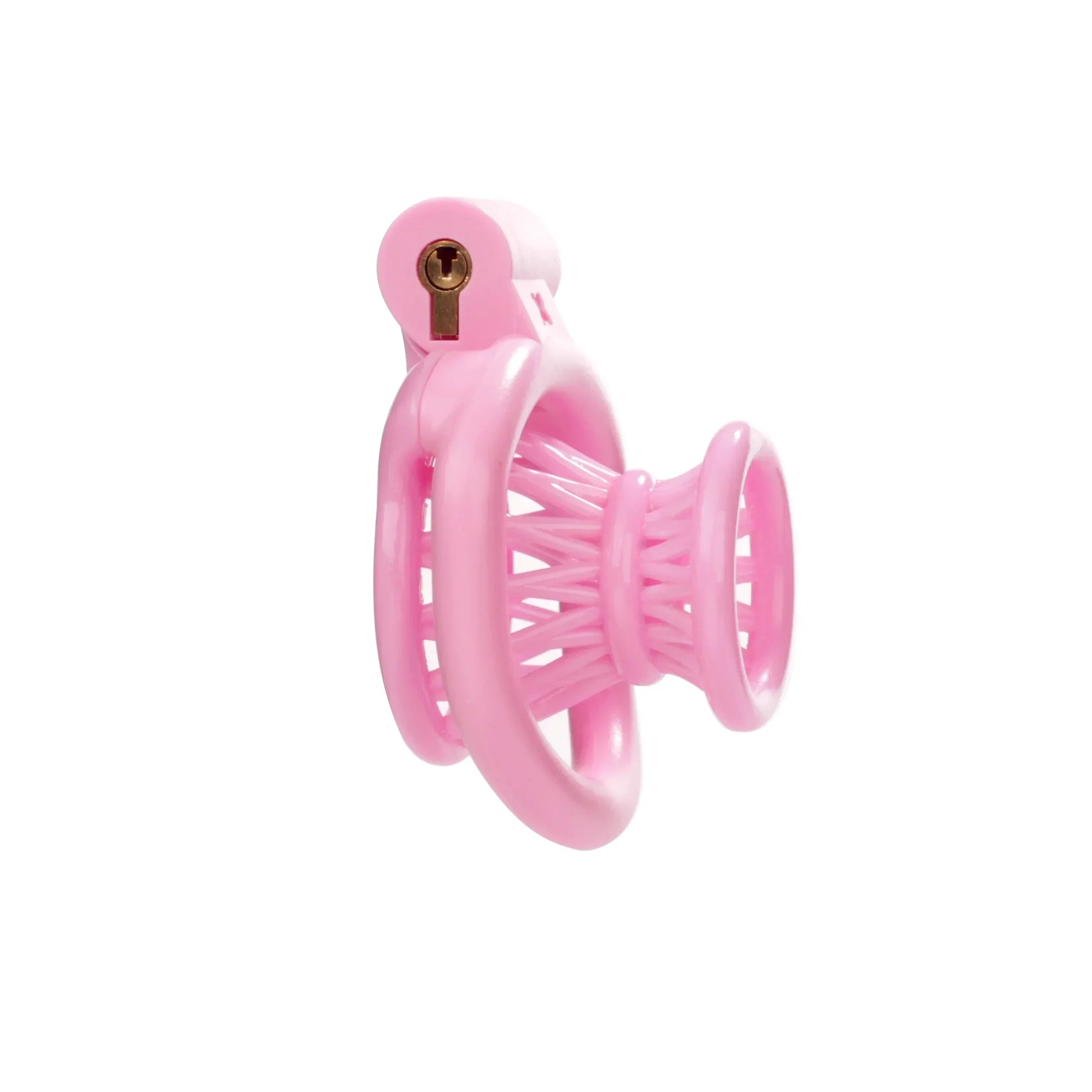 Resin Negative Chastity Cage Lightweight Inverted Cock Cage with 4 Penis Rings Sissy Ladyboy Femboy Crossdresser