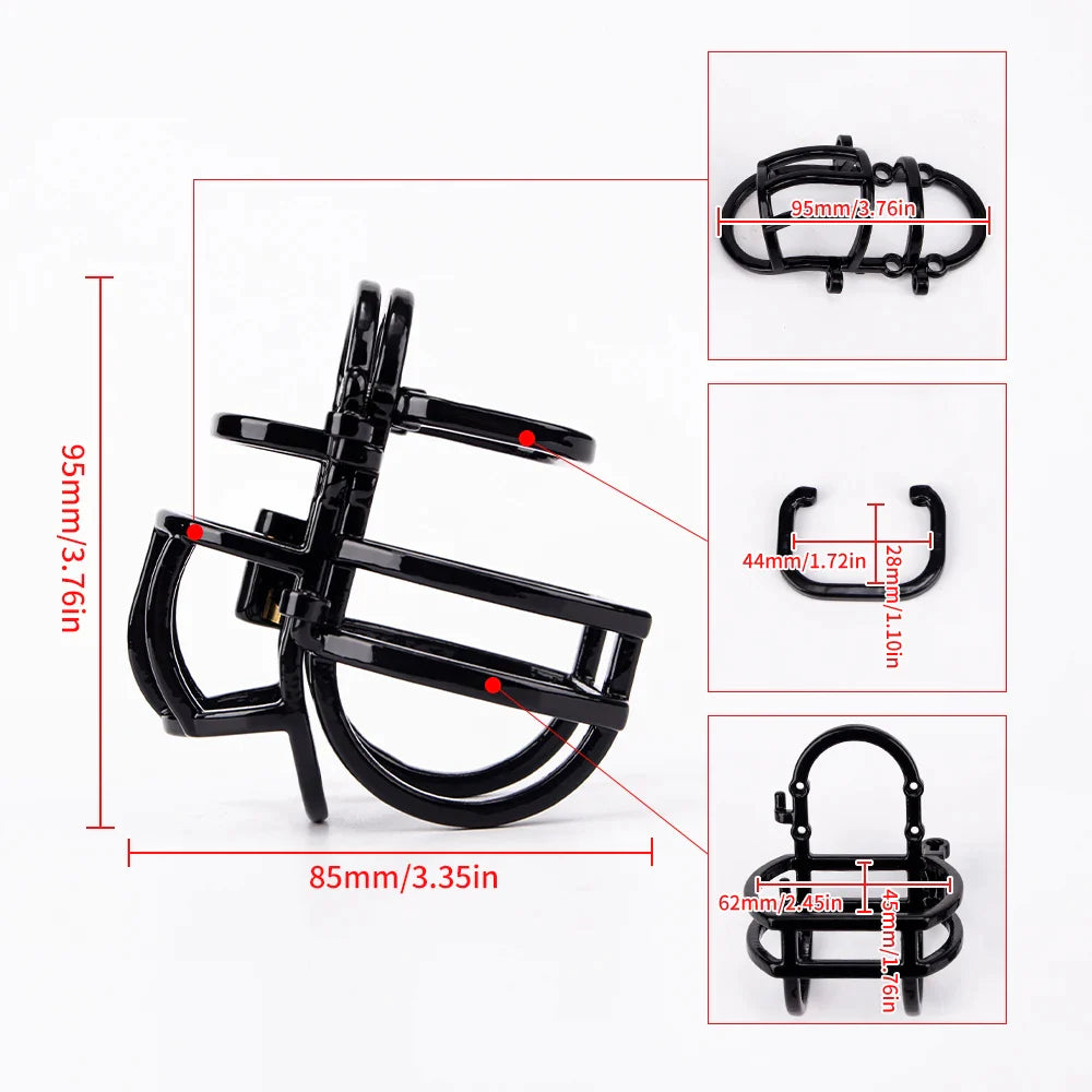 NEW Adjustable Full-Covered Lightweight Cock Cage BDSM Male Chastity Device