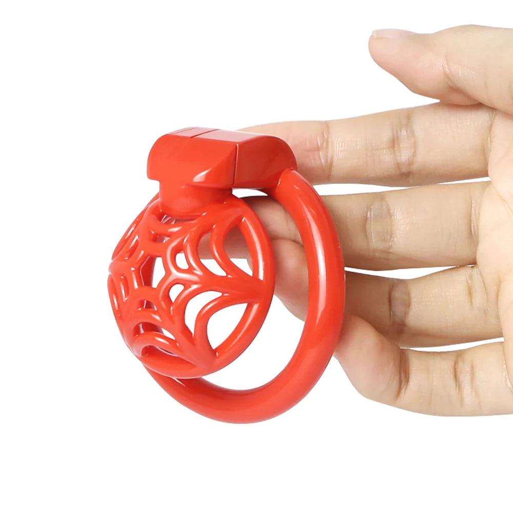 3D Printed Spidernet Nub Chastity Cage Super Small Flat Cock Cage For Sissy Men Ladyboy Femboy Crossdresser