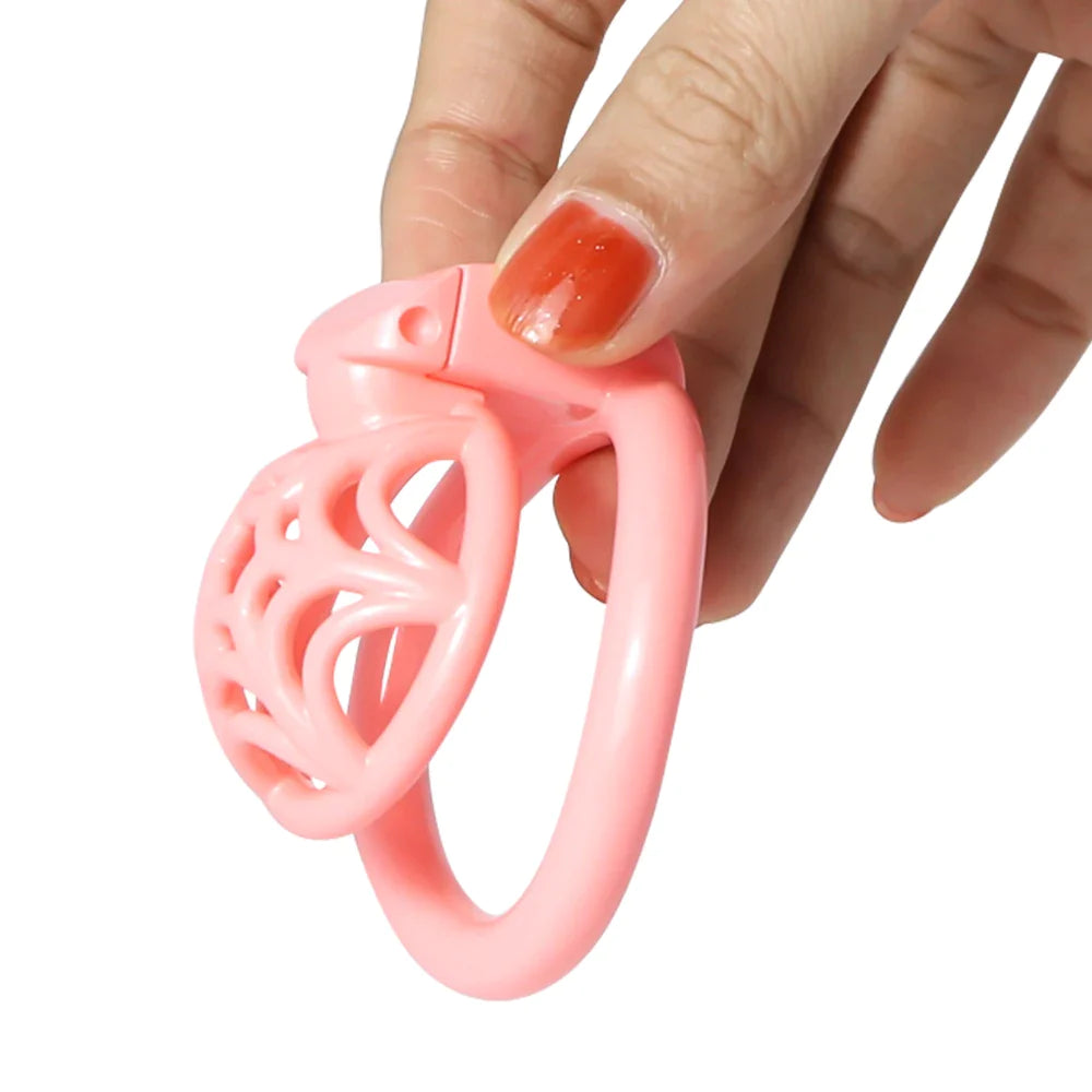 3D Printed Spidernet Nub Chastity Cage Super Small Flat Cock Cage For Sissy Men Ladyboy Femboy Crossdresser