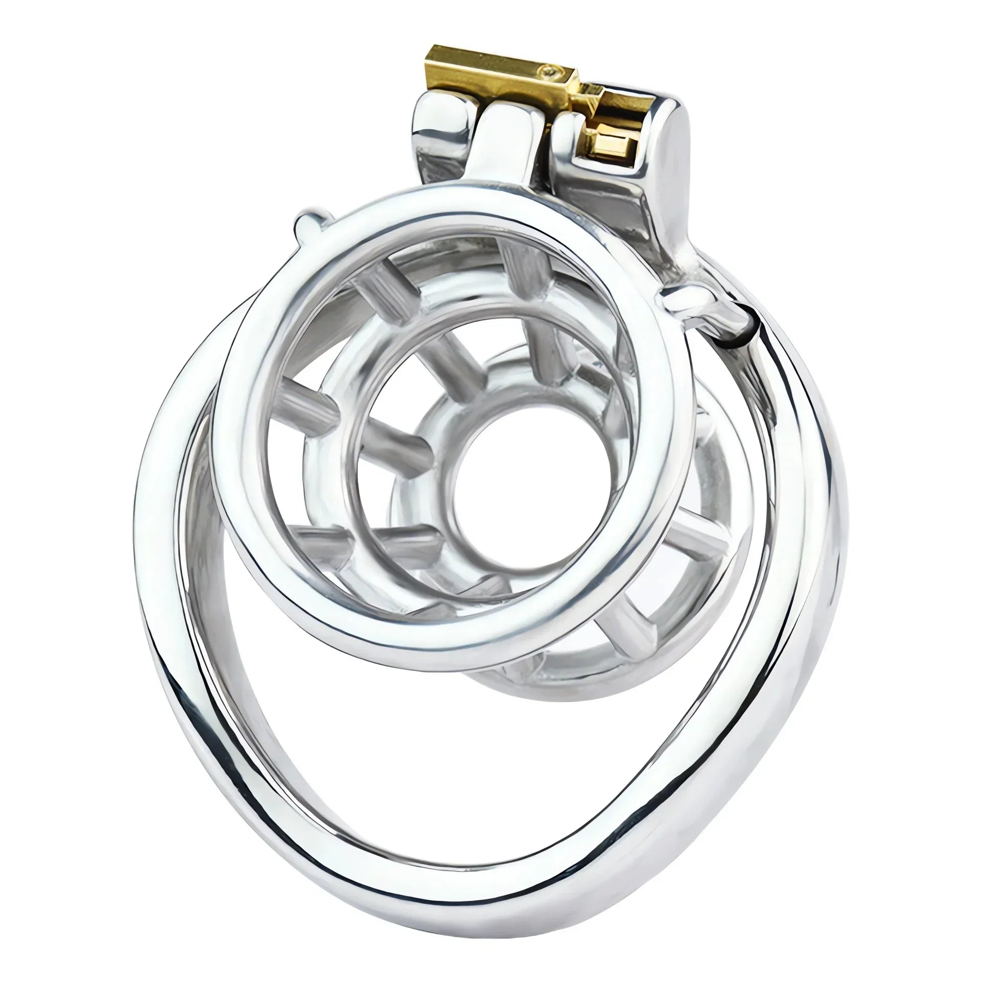 Hollow Metal Negative Chastity Cage Small Inverted Cock Cage For Shrinking Penis Male Chastity Device