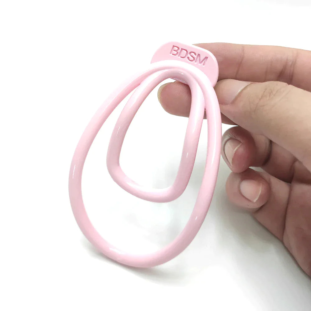 Pink Fufu Clip For Sissy Chastity Training Sissy Clip Mimic Female Clitoris Pussy Chastity Training