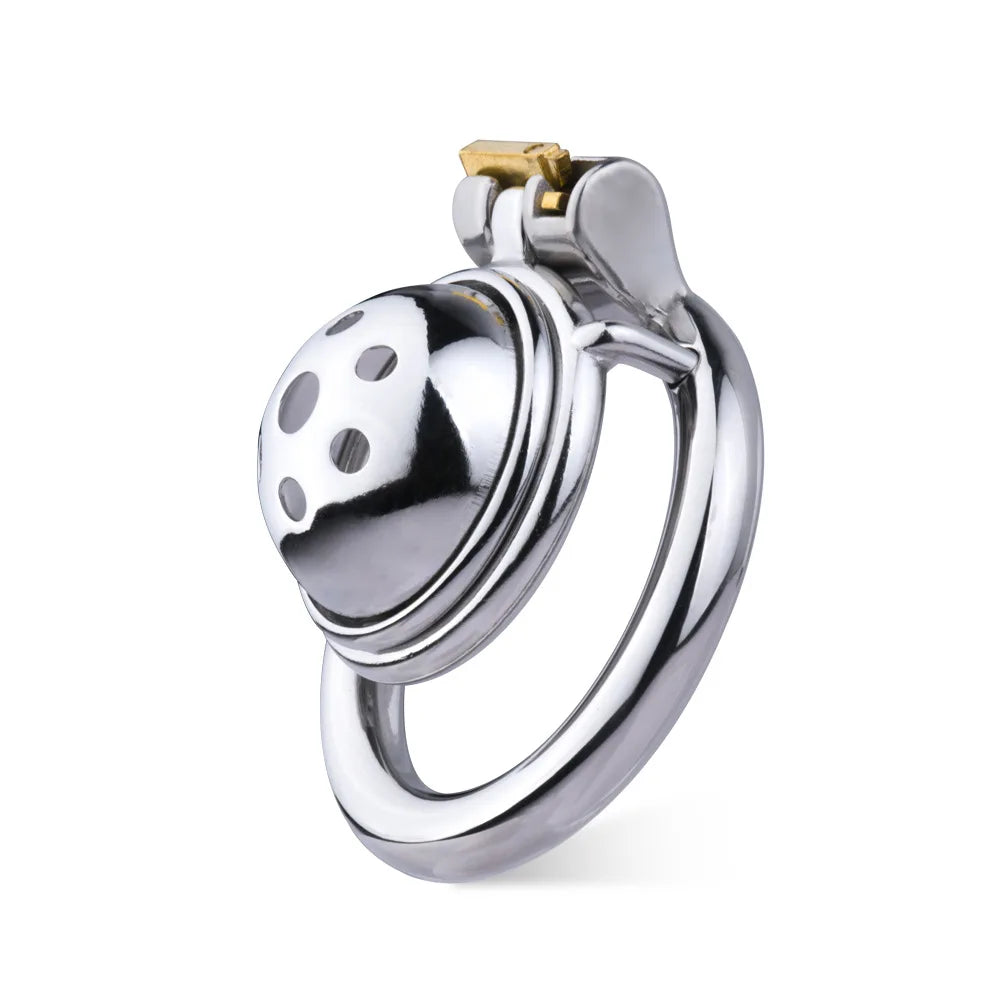 Small Compact Chastity Cage with Metal Urethral Tube Tiny Cock Cage For Small Penis BDSM Male Chastity Device