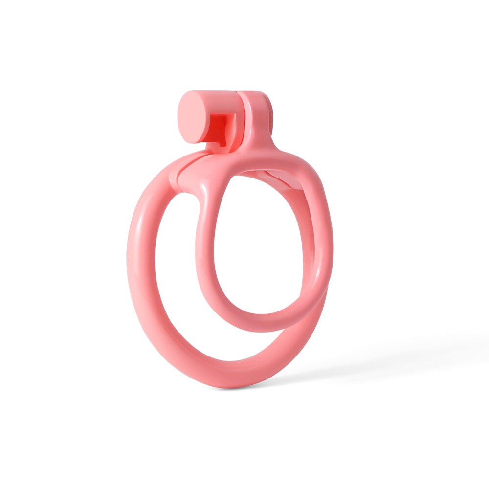 V2 Mamba-ZERO 3D Printed Penis Ring Lightweight Chastity Cage Cock Ring - Pink/Black