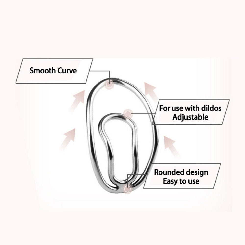 Stainless Steel Fufu Clip For Sissy Metal Sissy Chastity Clip For Ladyboy Femboy Crossdresser Mimicking Female Pussy Clit Vagina