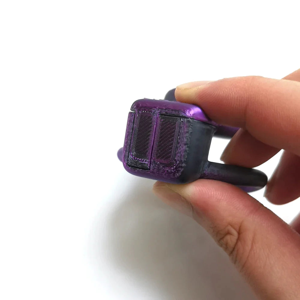 Purple Laser Clit Chastity Cage For Sissy 3D Printed Resin Pussy Vagina Shape Cock Cage For Femboy Ladyboy