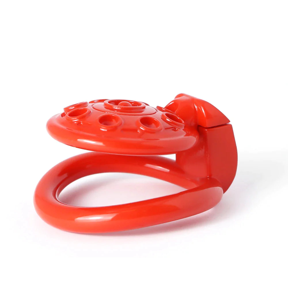 3D Printed Small Flat UFO Chastity Cage For Men Discreet Cock Cage BDSM Device Shrink Penis