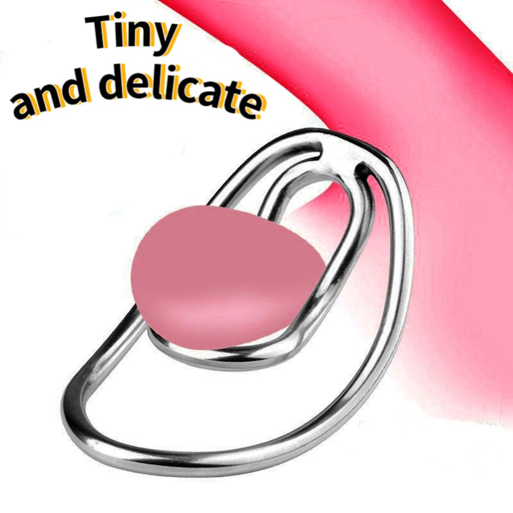 Stainless Steel Fufu Clip For Sissy Metal Sissy Chastity Clip For Ladyboy Femboy Crossdresser Mimicking Female Pussy Clit Vagina